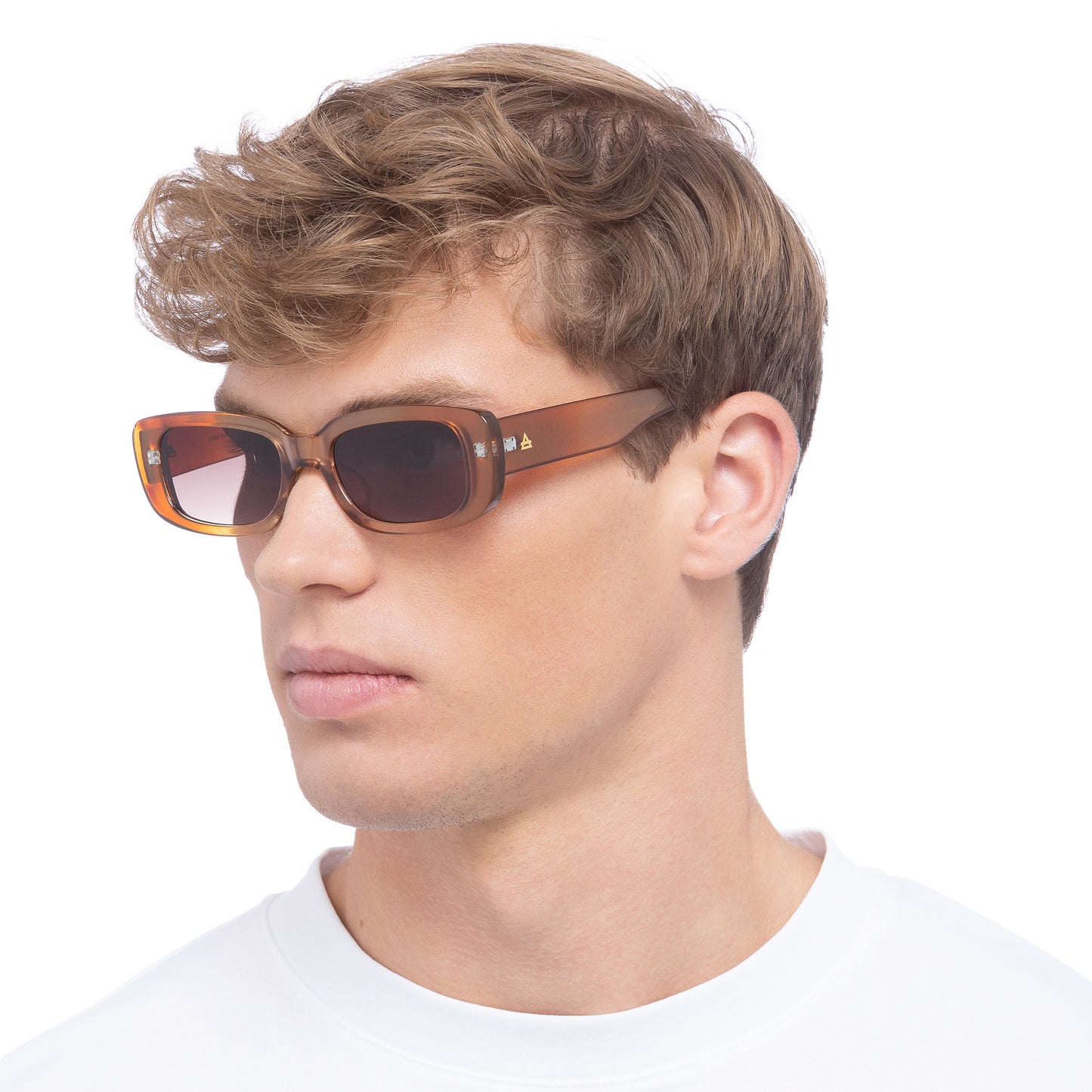 Ceres Pearl Chocolate Uni-Sex Rectangle Sunglasses | Aire