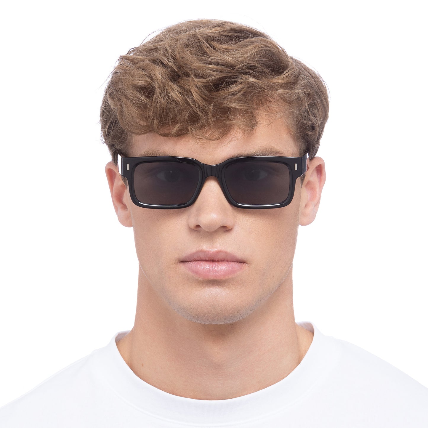 Castor Black Uni-Sex Rectangle Sunglasses | Aire