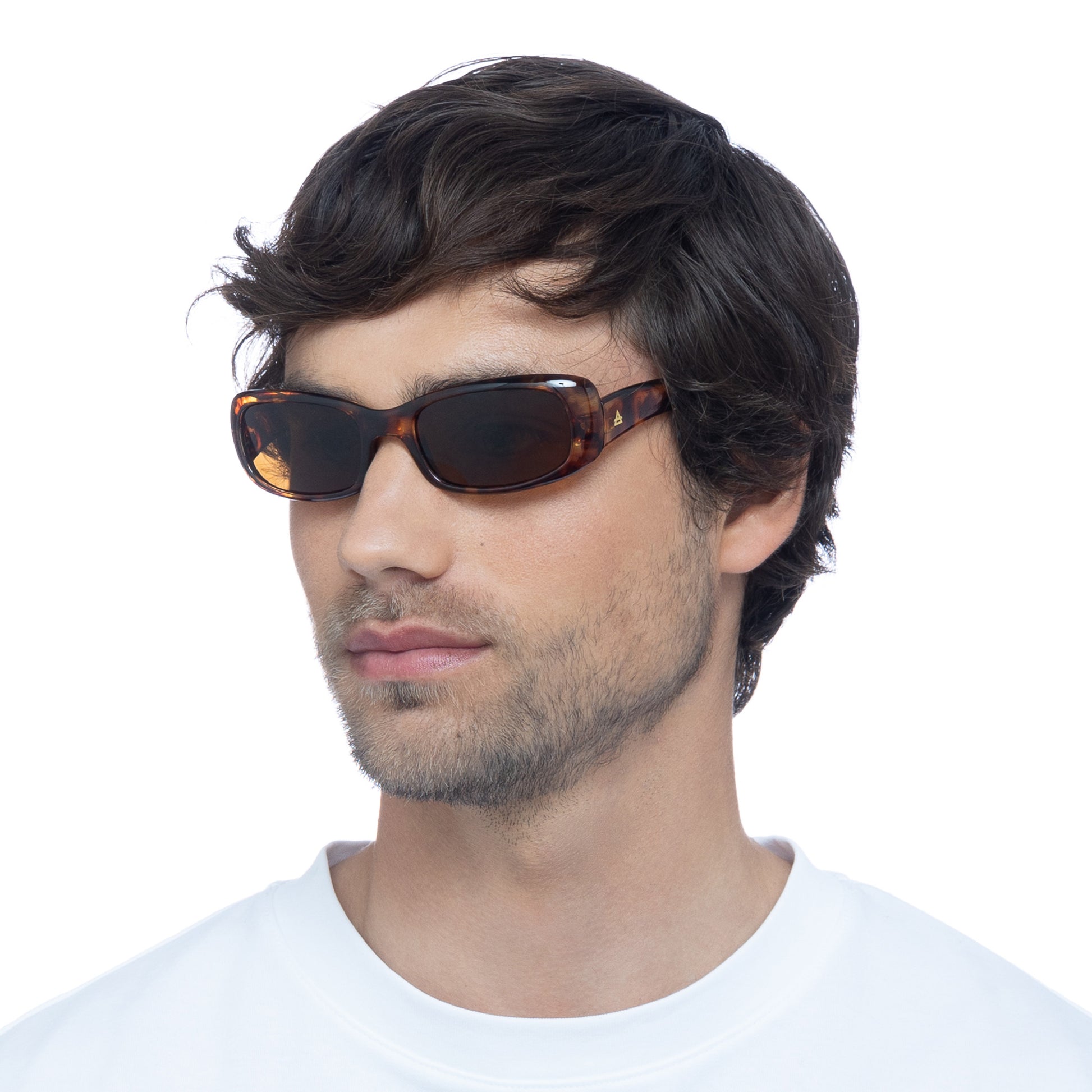 Supernova Dark Tort Uni-Sex Wrap Sunglasses | Aire