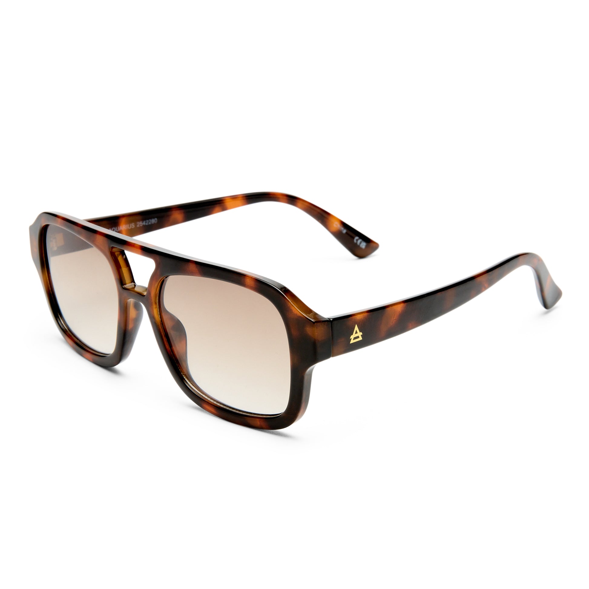 Aquarius Dark Tort Uni-Sex Aviator Sunglasses | Aire