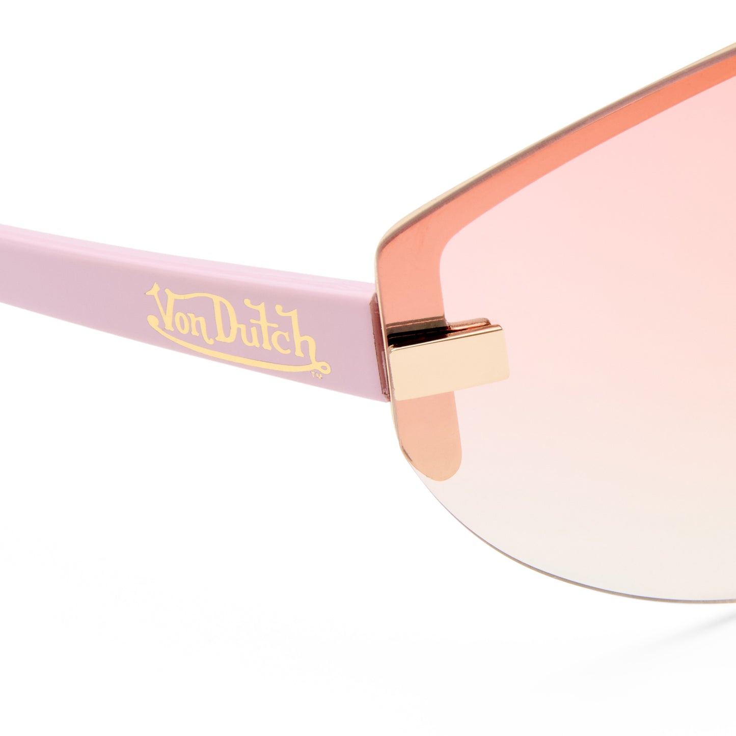 Bombshell Gold Pink Crush Female Aviator Sunglasses | Aire