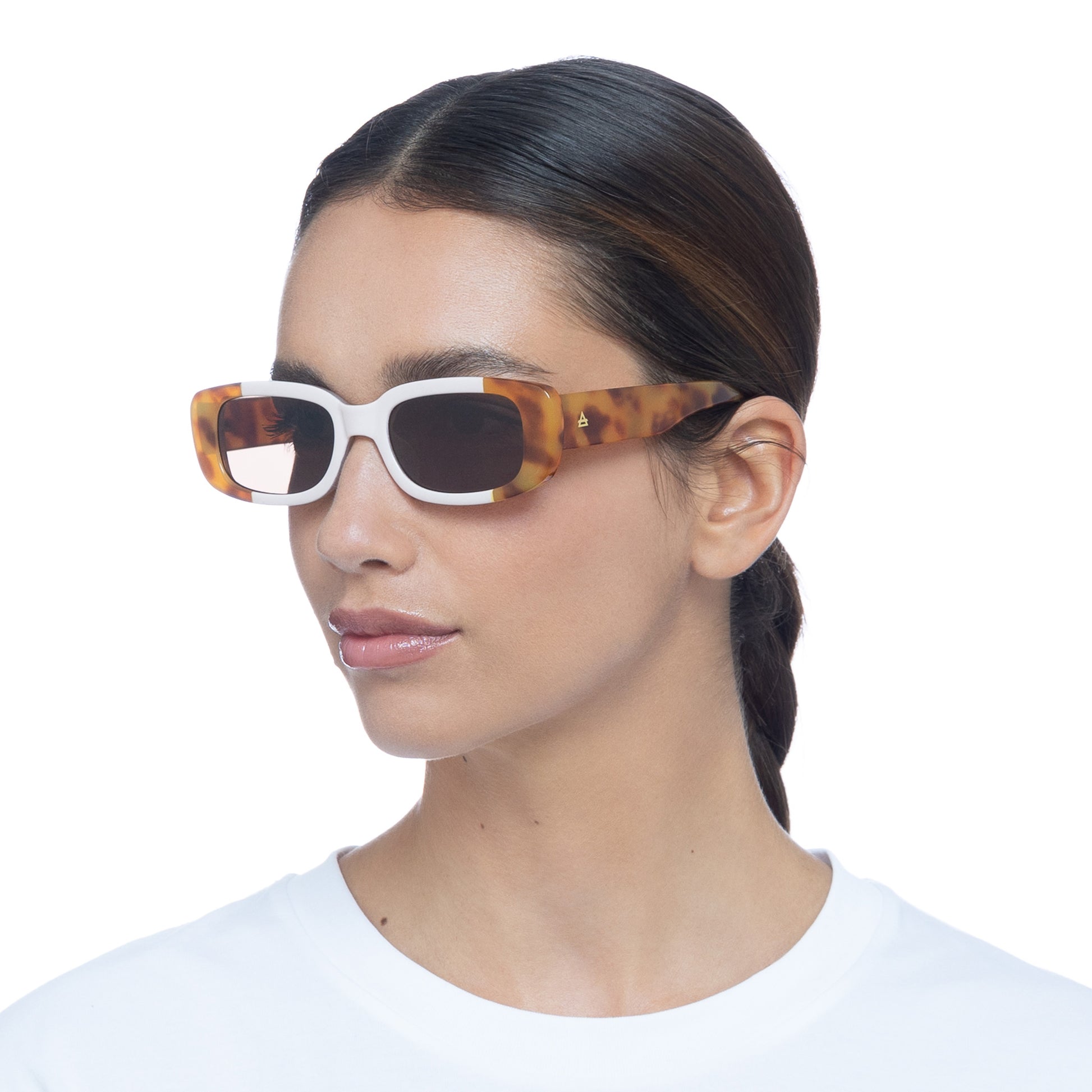 Ceres Vintage Tort Fawn Uni-Sex Rectangle Sunglasses | Aire