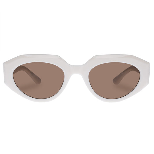 Aphelion Ivory Female Octagon Sunglasses | Aire