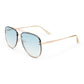 Quartz Gold Female Aviator Sunglasses | Aire