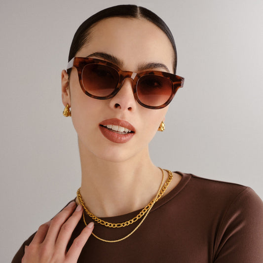 Dorado Dark Tort Uni-Sex Round Sunglasses | Aire