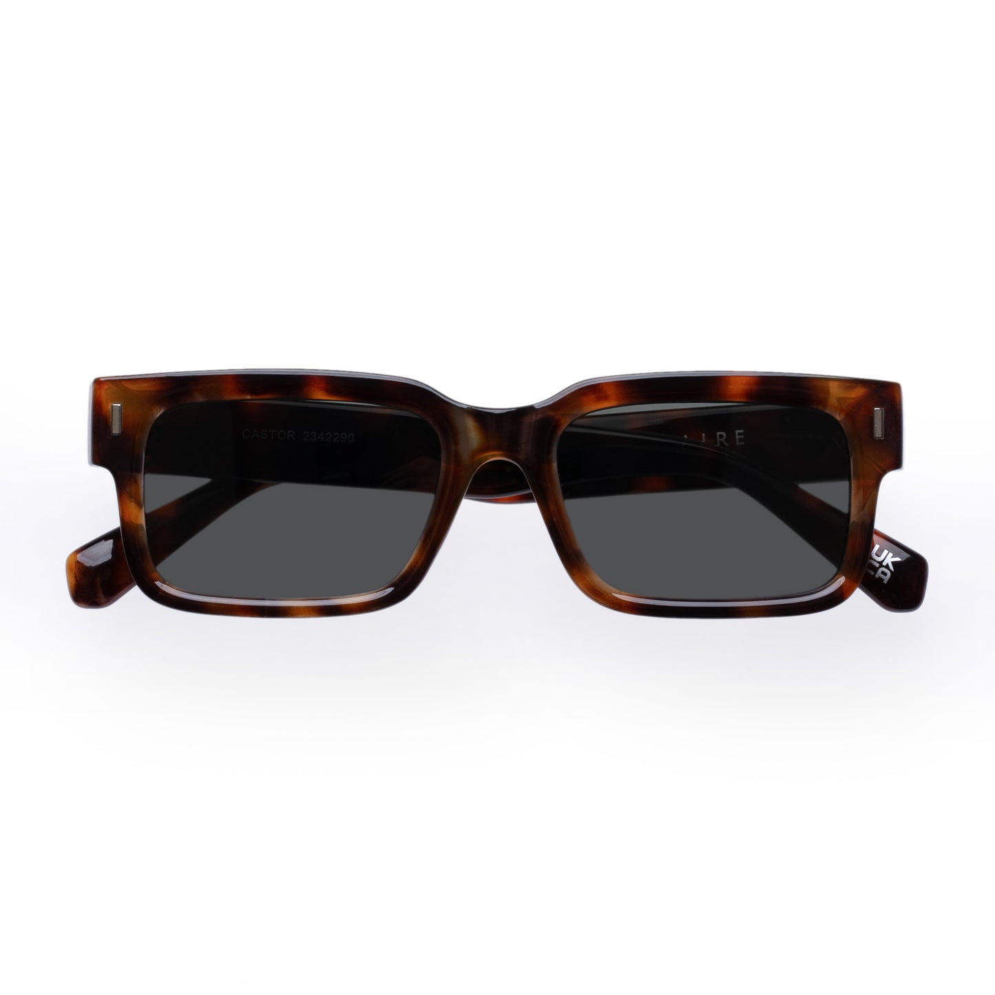 Castor Tort Uni-Sex Rectangle Sunglasses | Aire