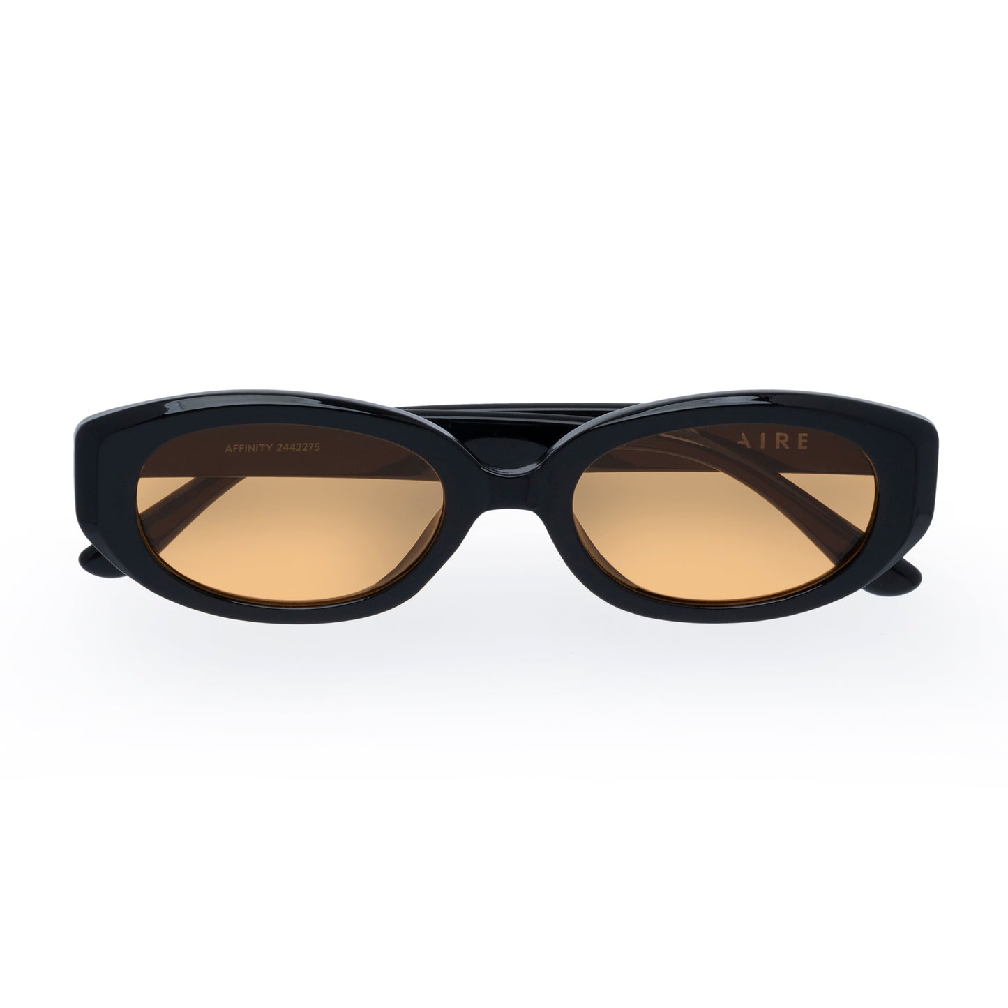 Affinity Black Uni-Sex Oval Sunglasses | Aire