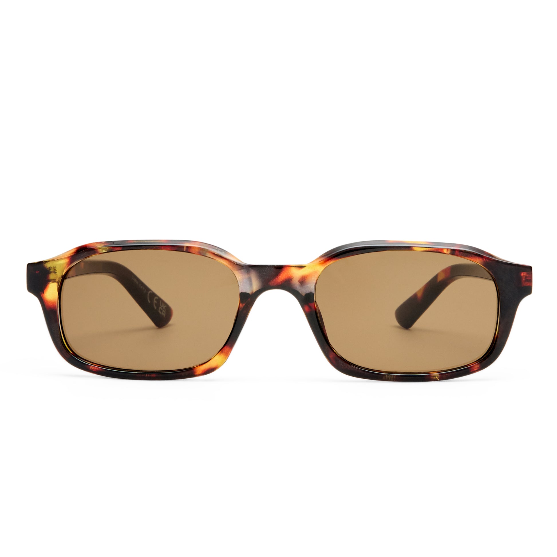 Kinetic Amber Tort Uni-Sex Rectangle Sunglasses | Aire