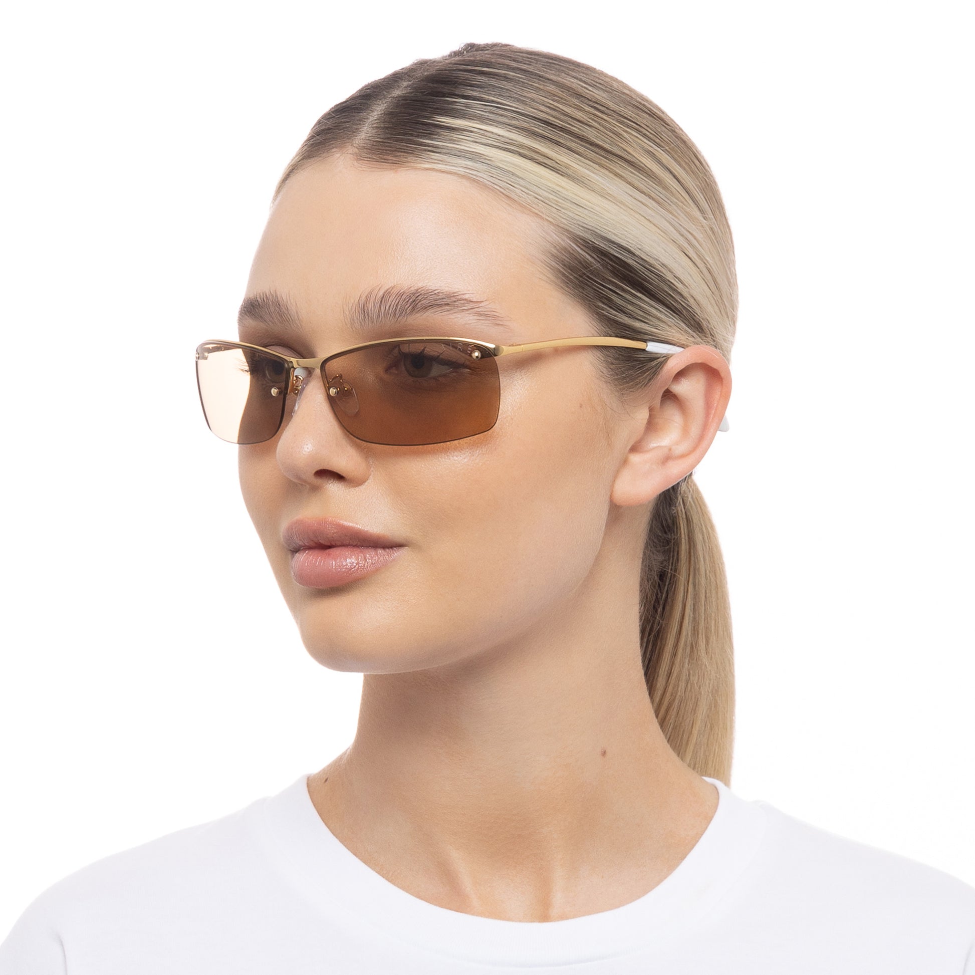 Vega Bright Gold Uni-Sex Wrap Sunglasses | Aire