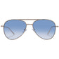 Alpha Bright Gold Uni-Sex Aviator Sunglasses | Aire