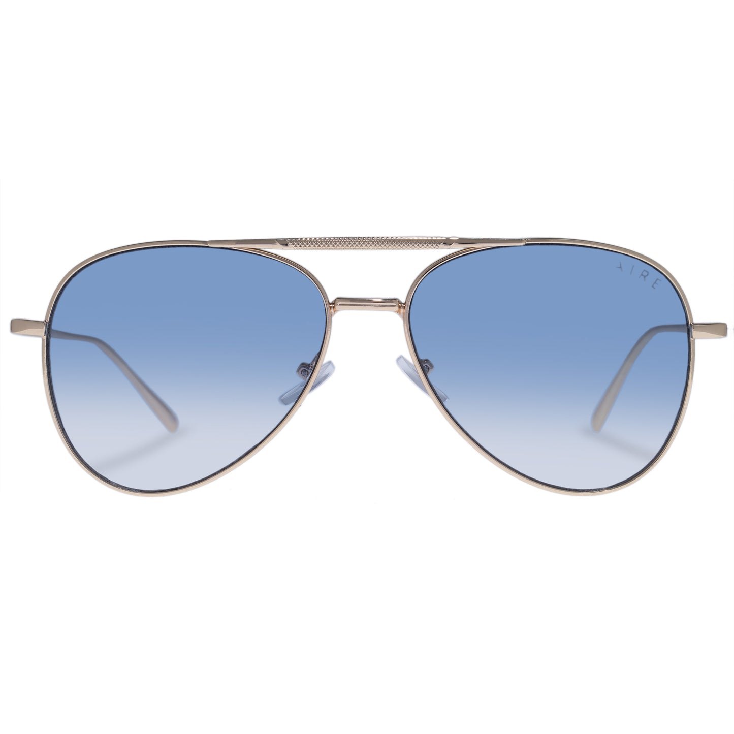 Alpha Bright Gold Uni-Sex Aviator Sunglasses | Aire