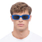 Ceres Matte Cobalt Uni-Sex Rectangle Sunglasses | Aire