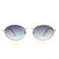 Ephermeris Gold Uni-Sex Oval Sunglasses | Aire