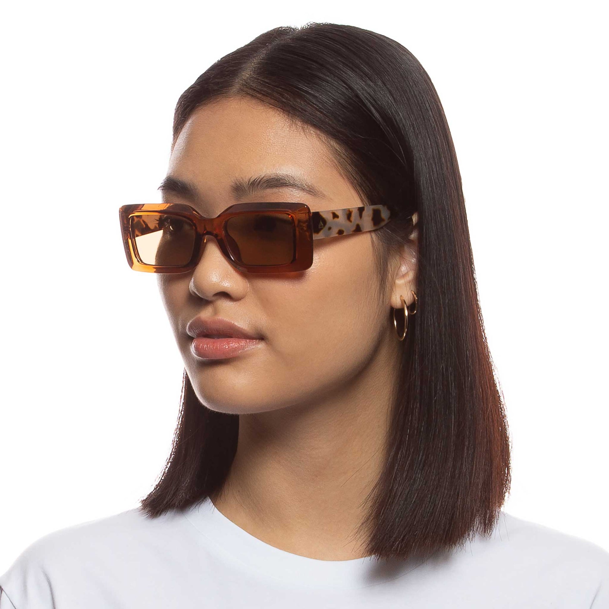 Parallax Caramel Cookie Tort Uni-Sex Rectangle Sunglasses | Aire