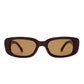 Ceres Chocolate Uni-Sex Rectangle Sunglasses | Aire