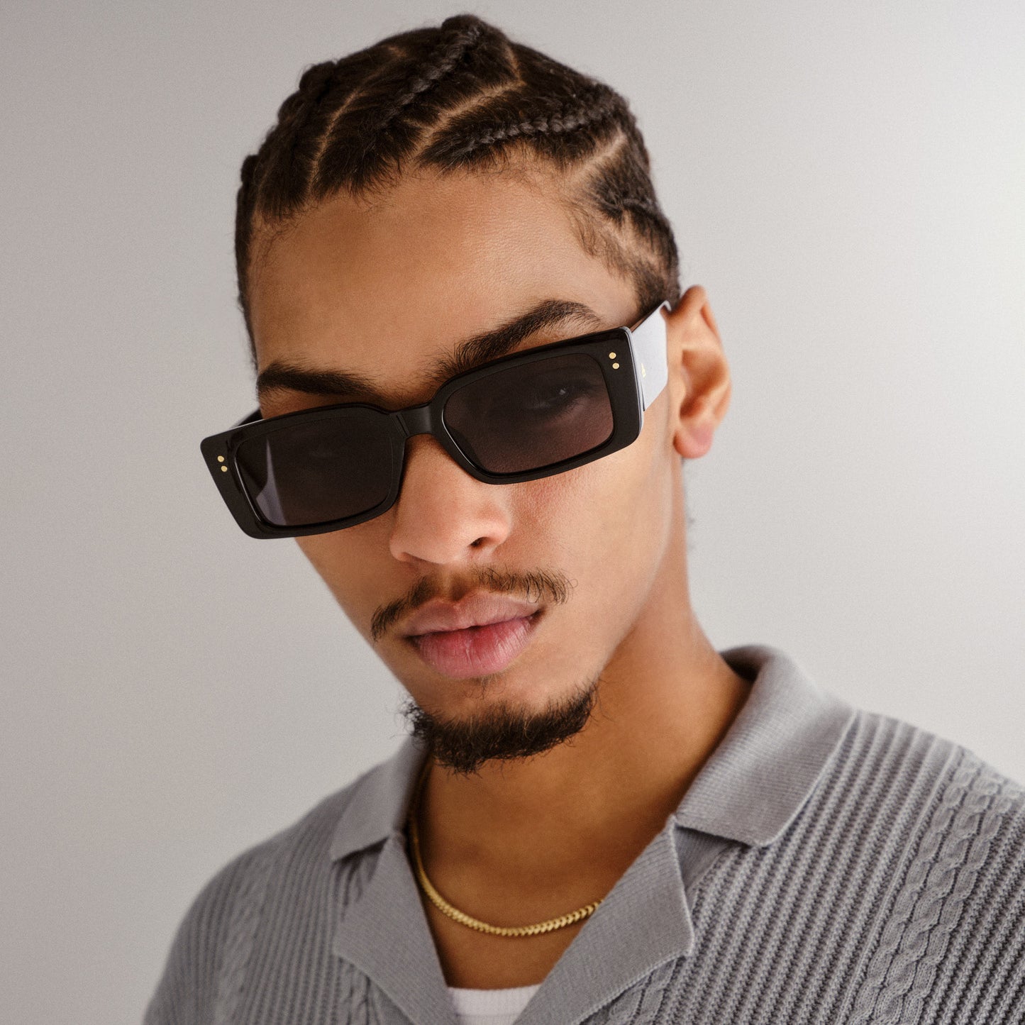 Orion Black Uni-Sex Rectangle Sunglasses | Aire