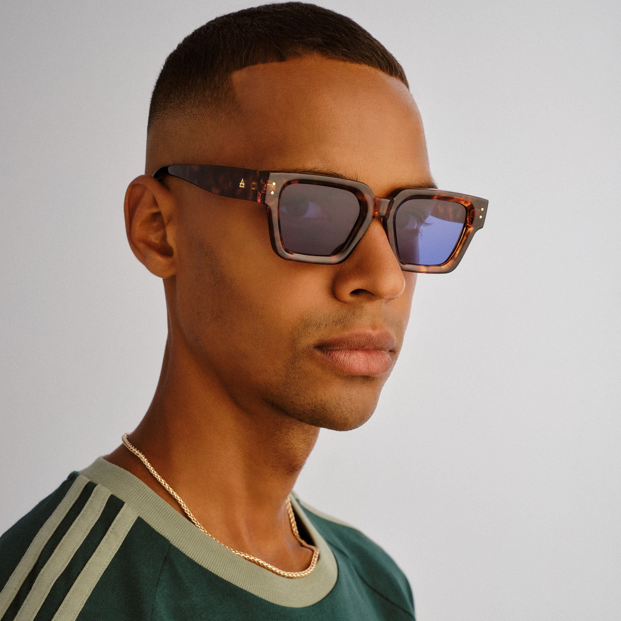 Transit Rich Amber Tort Uni-Sex Rectangle Sunglasses | Aire – AIRE US