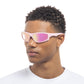 Comet Fondant Pink Uni-Sex Wrap Sunglasses | Aire