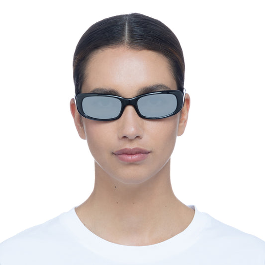 Supernova Black Uni-Sex Wrap Sunglasses | Aire