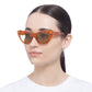 Linea Vintage Tort Female Cat-Eye Sunglasses | Aire