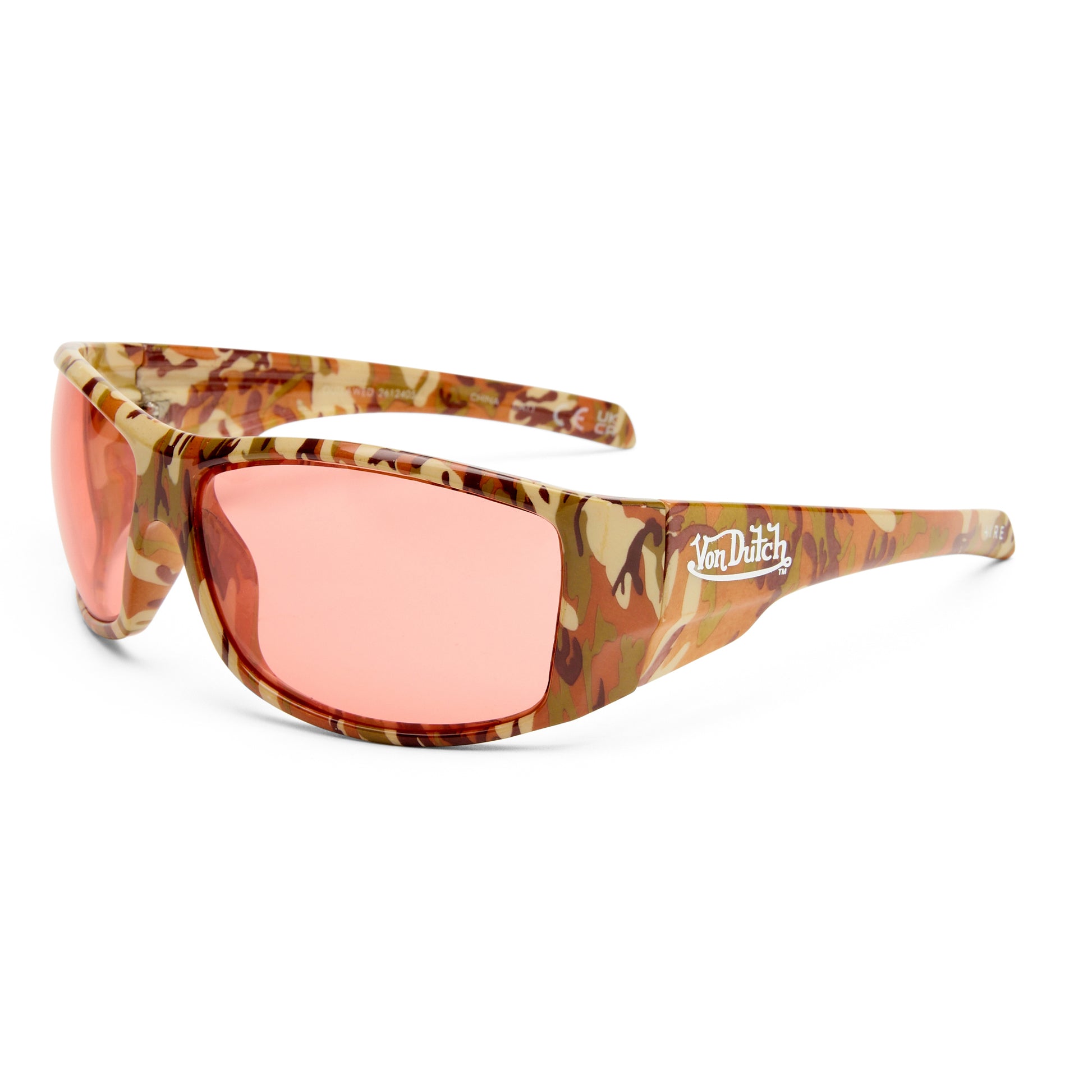 Outlawed Camo Print Uni-Sex Wrap Sunglasses | Aire