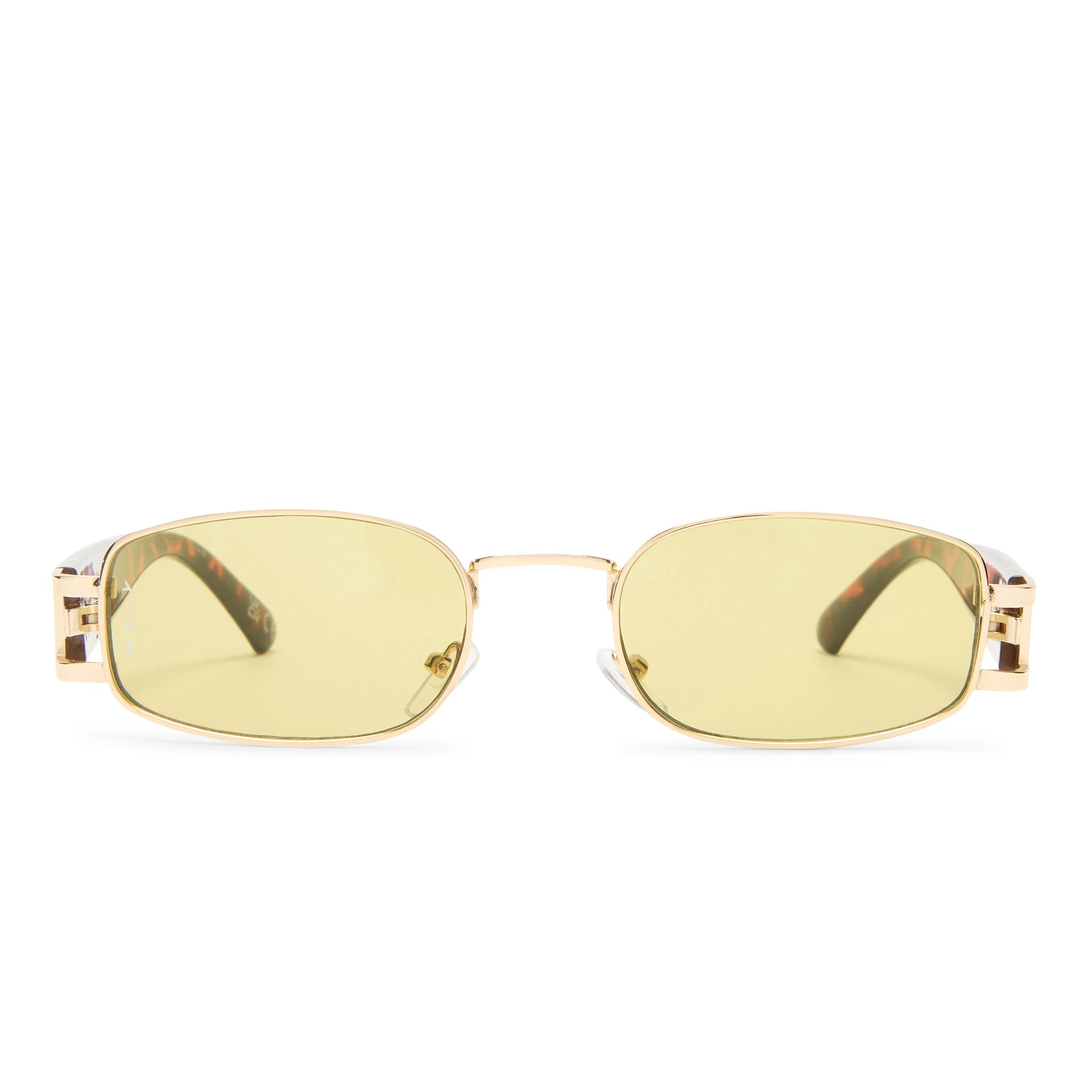 Sirius Gold Uni-Sex Rectangle Sunglasses | Aire