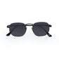 Sagitta Matte Black Uni-Sex Square Sunglasses | Aire