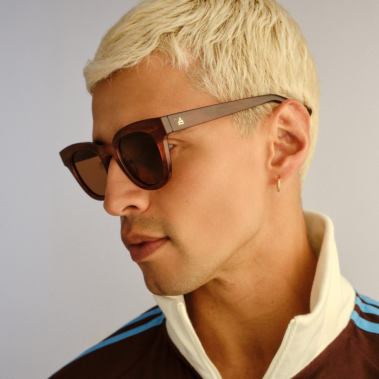 Dorado Hazelnut Marble Uni-Sex Round Sunglasses | Aire