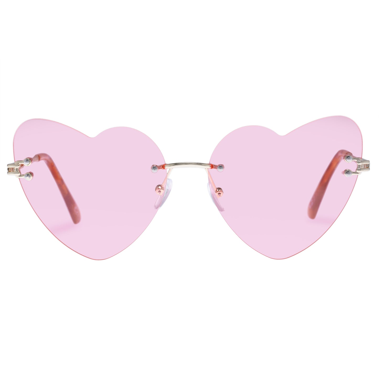 Cosmic Love Gold Pink Female Cat-Eye Sunglasses | Aire