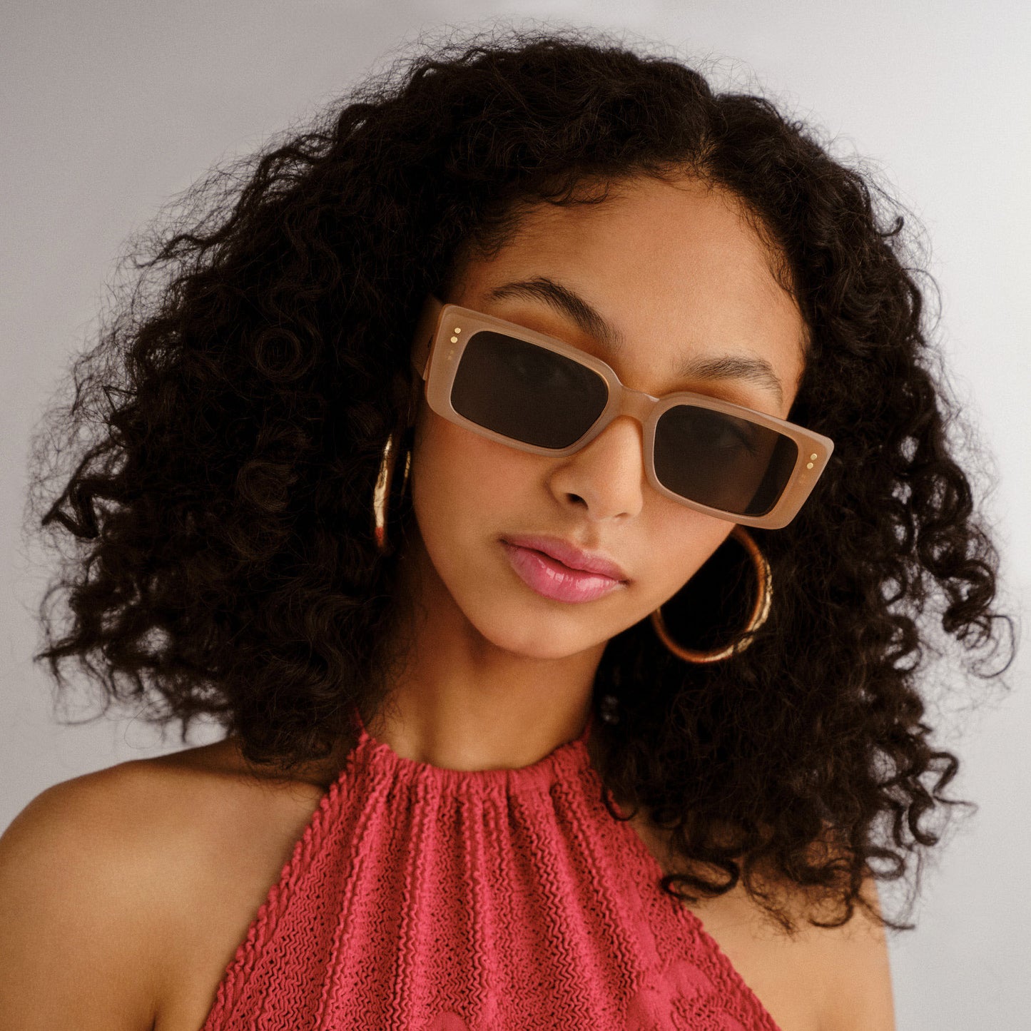 Orion Fawn Uni-Sex Rectangle Sunglasses | Aire