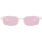 Decan Gold Uni-Sex Rectangle Sunglasses | Aire