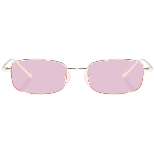 Decan Gold Uni-Sex Rectangle Sunglasses | Aire