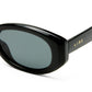 Affinity Black Uni-Sex Oval Sunglasses | Aire