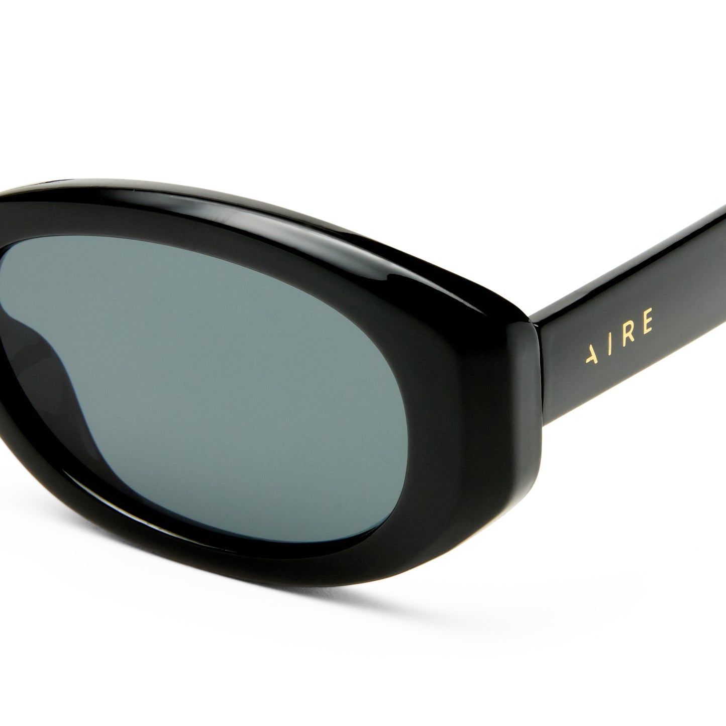 Affinity Black Uni-Sex Oval Sunglasses | Aire