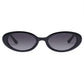 Fornax Black Female Oval Sunglasses | Aire