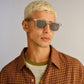 Zodiac Ash Grey Uni-Sex Square Sunglasses | Aire