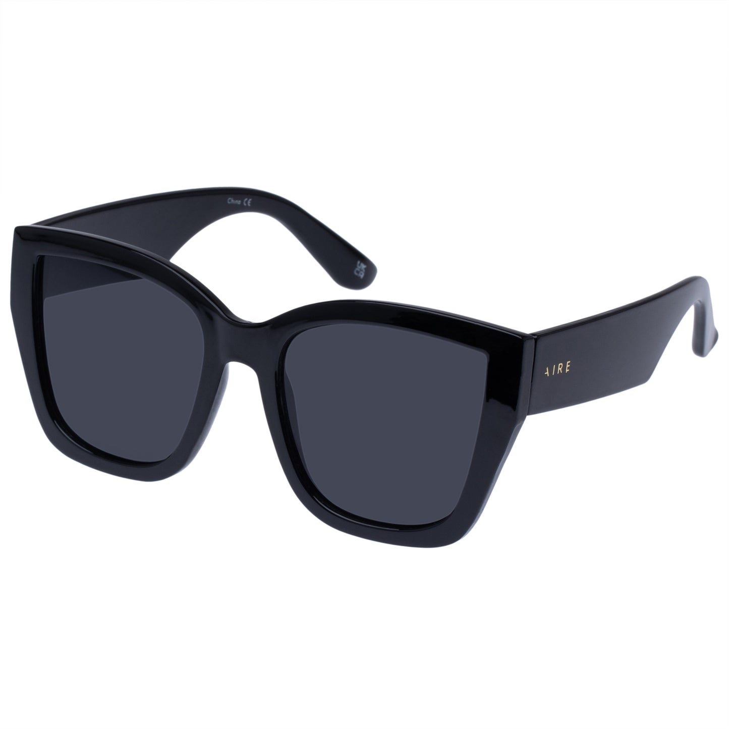 Haedus Black Female Cat-Eye Sunglasses | Aire