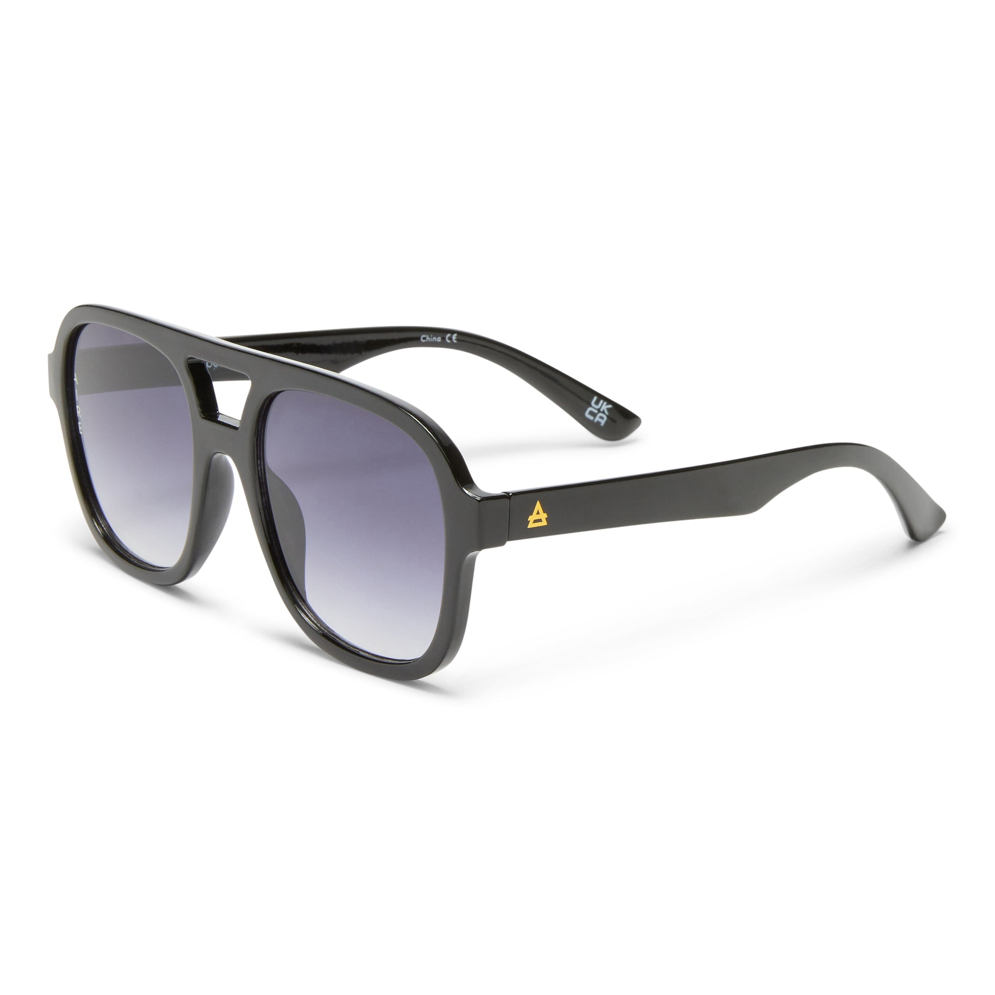 Whirlpool Black Uni-Sex Aviator Sunglasses | Aire