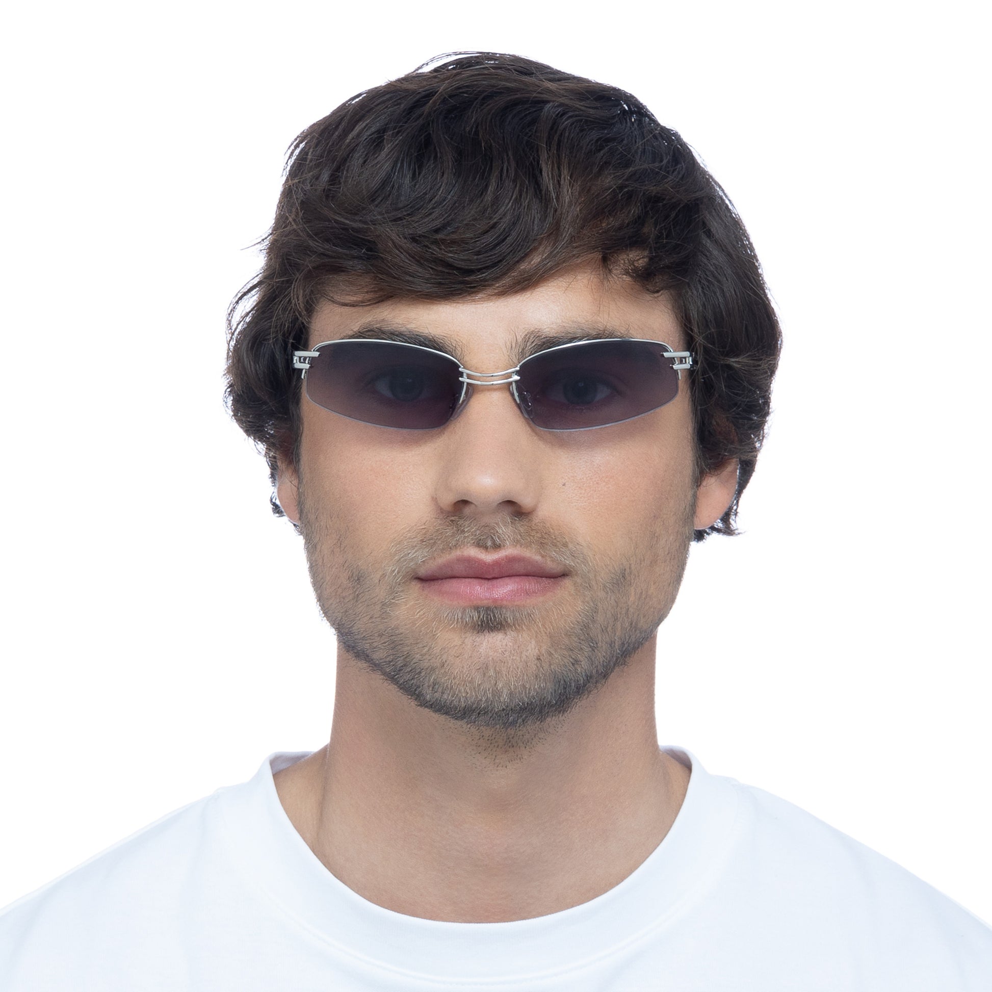 Helix Silver Uni-Sex Wrap Sunglasses | Aire