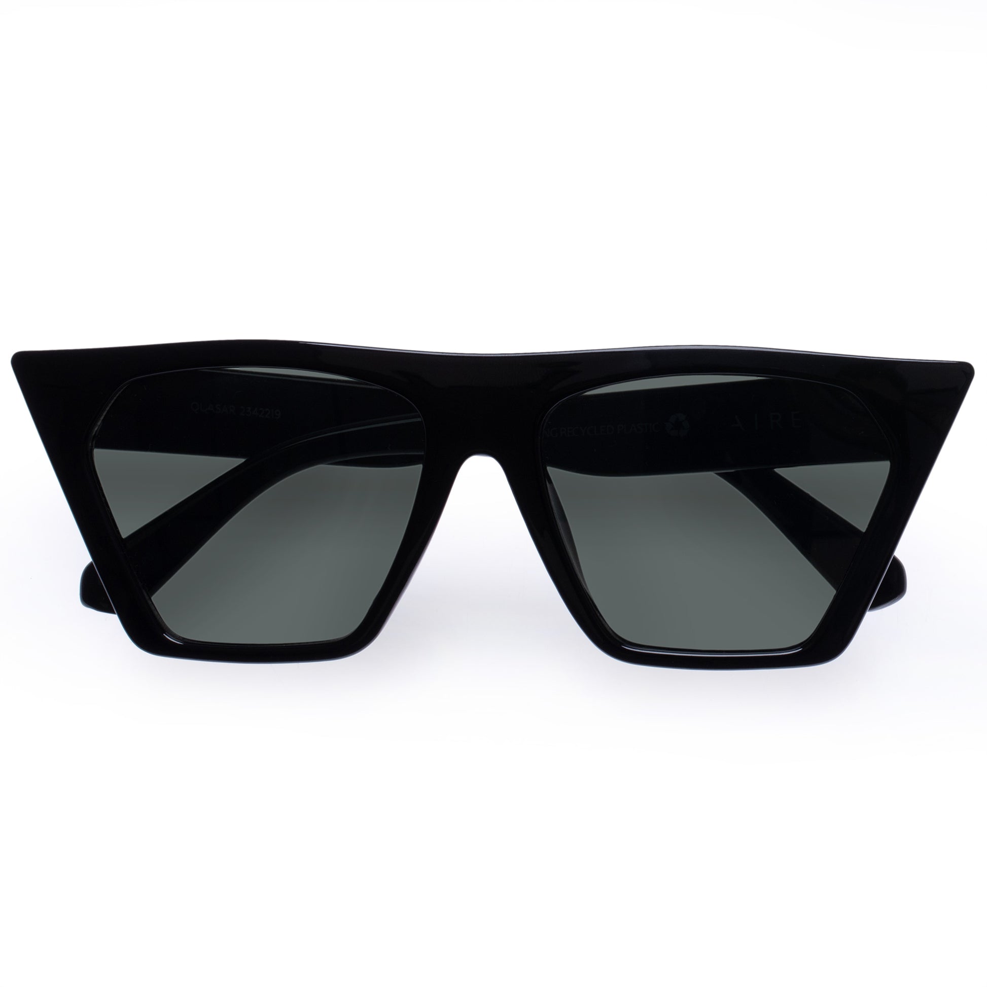 Quasar Black Female Cat-Eye Sunglasses | Aire