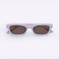 Sculptor Matte Musk Uni-Sex Rectangle Sunglasses | Aire