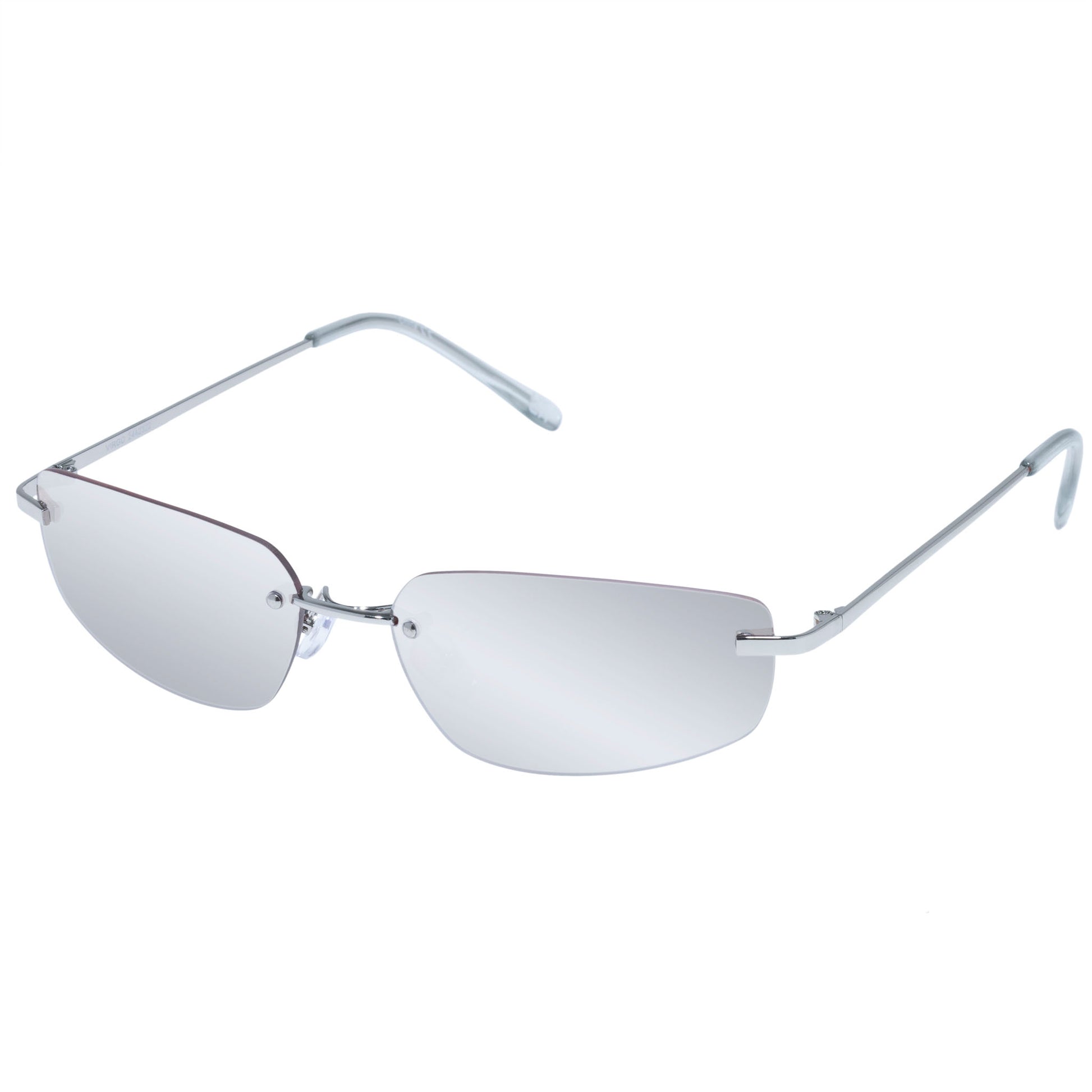 Virgo Silver Uni-Sex Rectangle Sunglasses | Aire