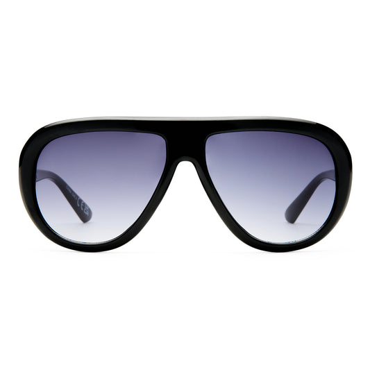 Cadent Black Uni-Sex Aviator Sunglasses | Aire