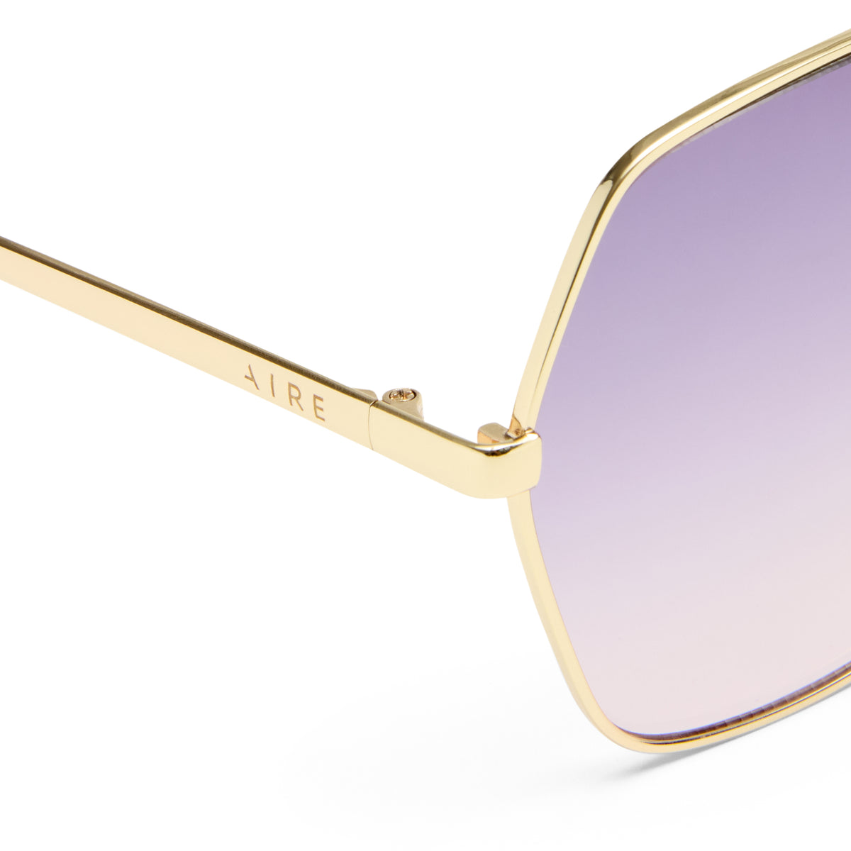 Celestine Gold Cookie Tort Uni-Sex Aviator Sunglasses | Aire