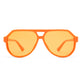 Shameless Neon Orange Uni-Sex Aviator Sunglasses | Aire