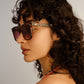 Lunar Honey Tort Uni-Sex Rectangle Sunglasses | Aire