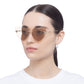 Cosmic Love Gold Marble Female Cat-Eye Sunglasses | Aire