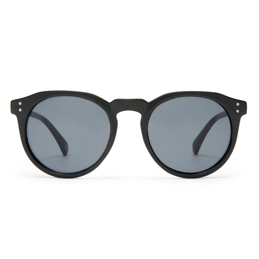 Nucleus Black Uni-Sex Round Sunglasses | Aire