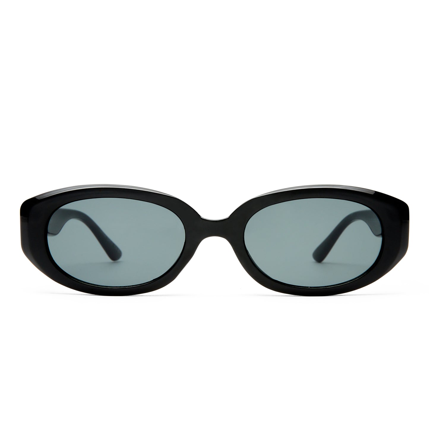 Affinity Black Uni-Sex Oval Sunglasses | Aire