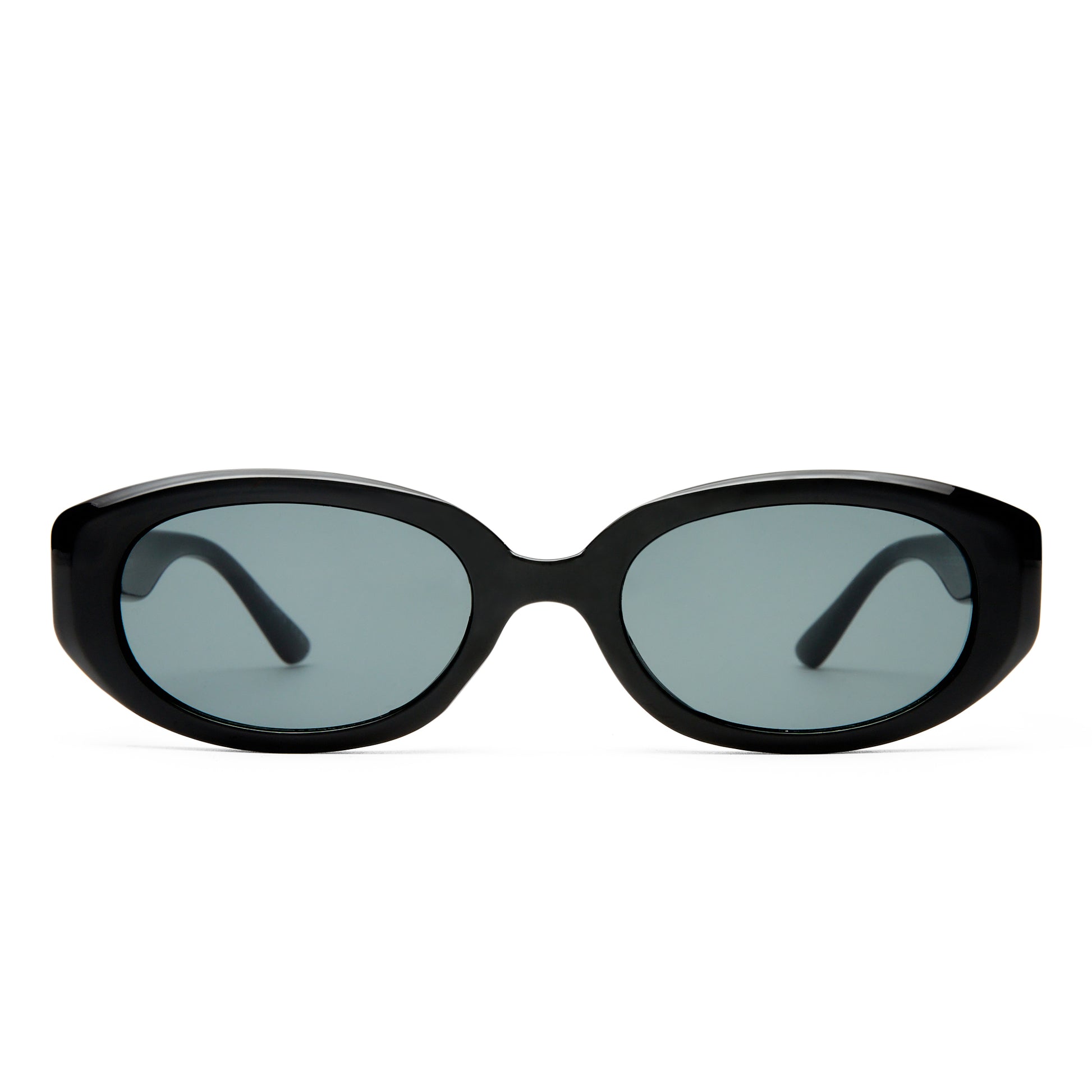 Affinity Black Uni-Sex Oval Sunglasses | Aire